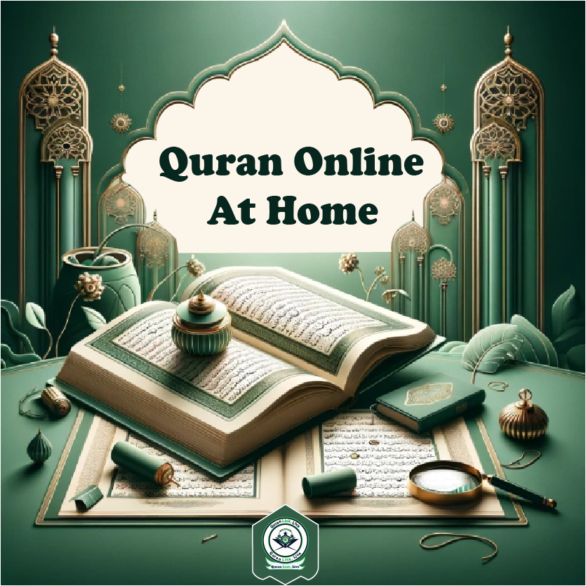 Quran Pak placed open with its arabic text visible